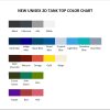 tank top color chart - Naruto UK Shop