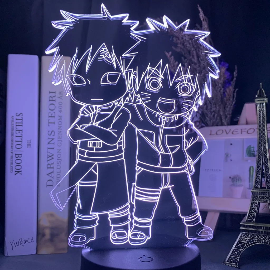 Japanese Anime Naruto Double Led Lamp