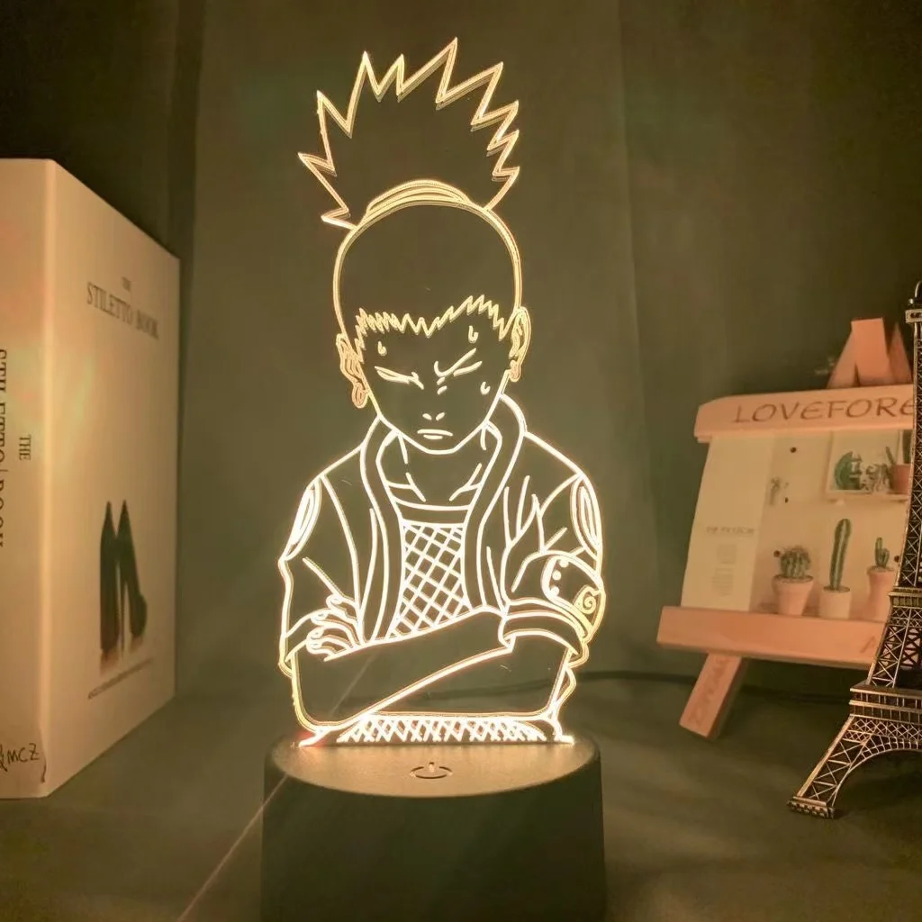 Japanese Anime Naruto Yellow Led Lamp