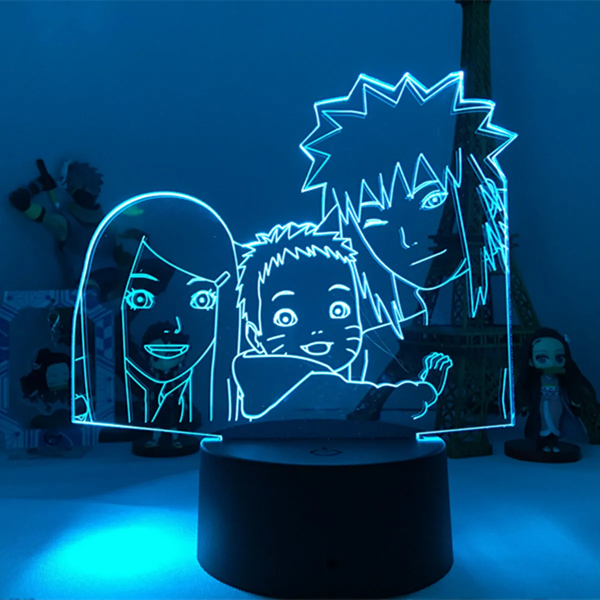 Japanese Anime Naruto Blue Led Lamp