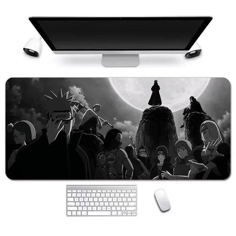 Naruto Anime Black White Design Mouse Pad