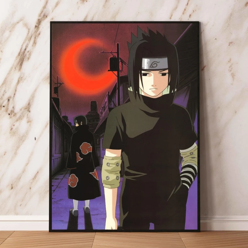Naruto Anime Sasuke Fan Art Wall Art