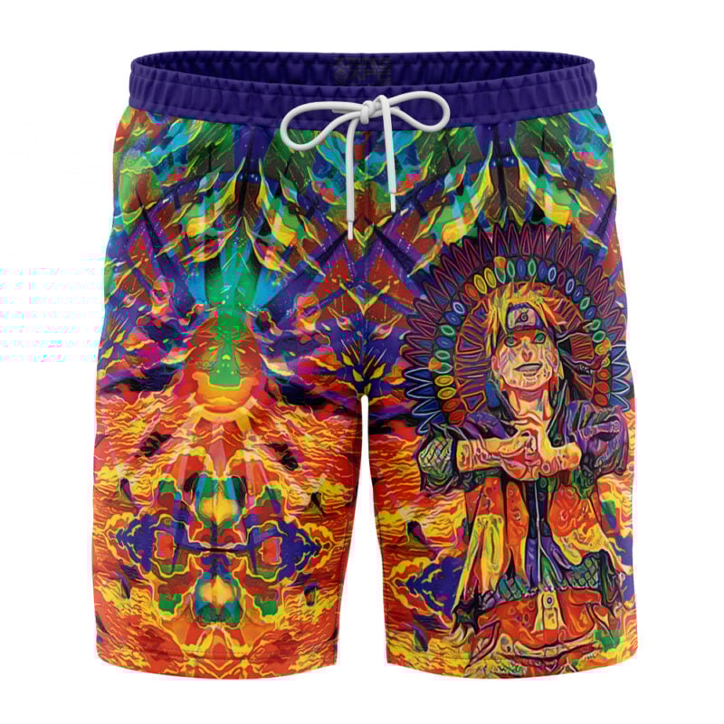 Trippy Naruto Board Shorts Swim Trunks - Image 4