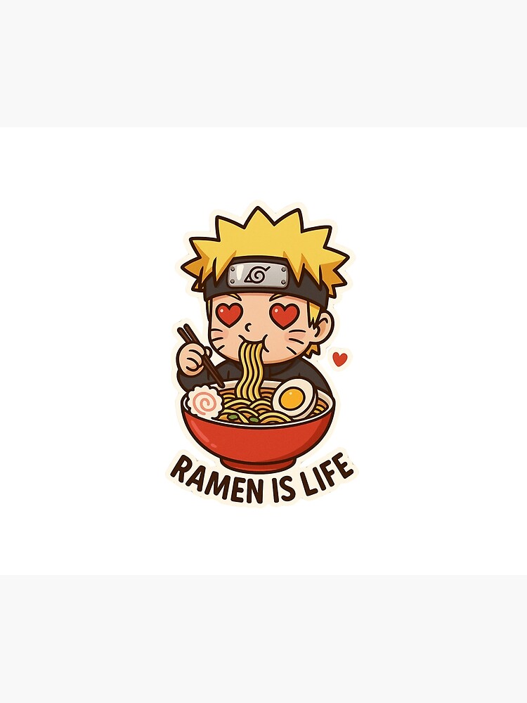 Chibi Naruto Ramen Lover Cute Kawaii Anime Tapestry - Image 2