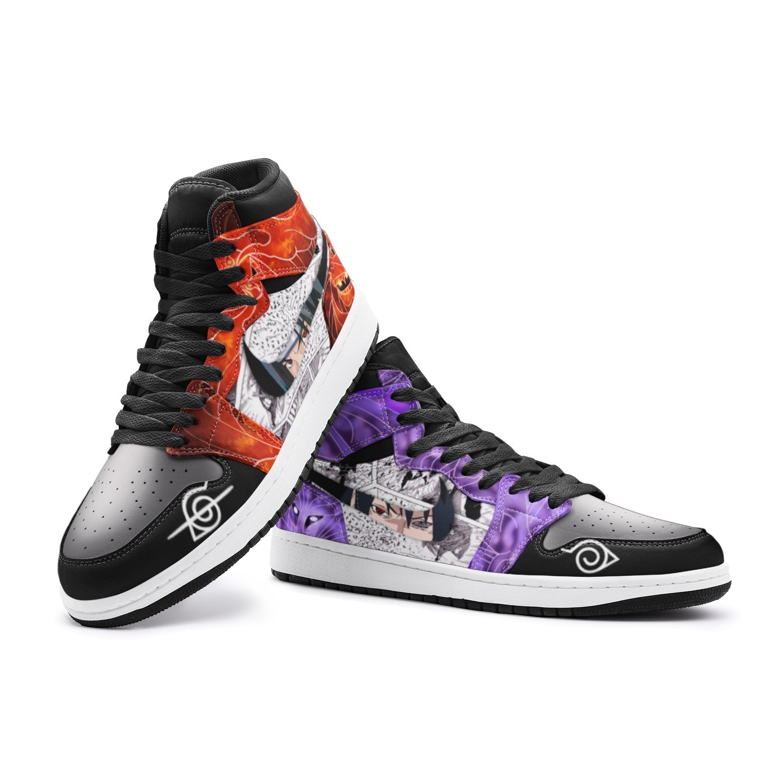 Itachi and Sasuke Clan Susano Two Color JD1 Shoes - Image 4
