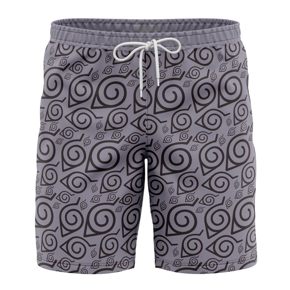 Konoha Naruto Shorts Swim Trunks