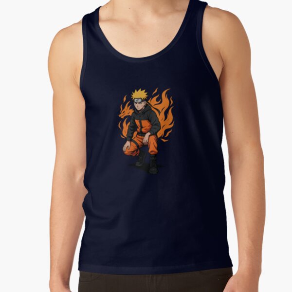 Naruto Uzumaki Anime Premium Streetwear Tank Top - Image 6