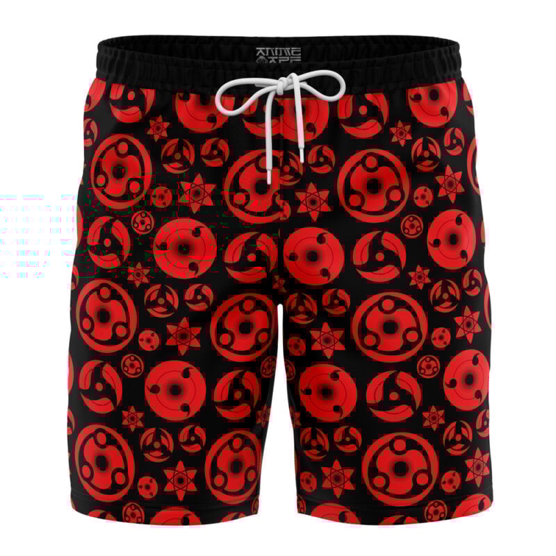 Sharingan Naruto Shorts Swim Trunks - Image 5