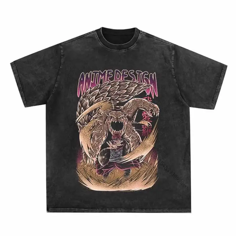 Naruto Anime Artwork Signature Mineral Wash T-Shirt