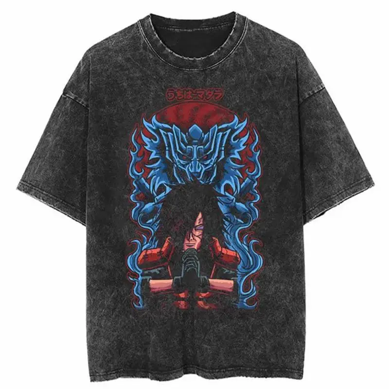 Naruto Anime Aesthetic Vintage Mineral Wash T-Shirt