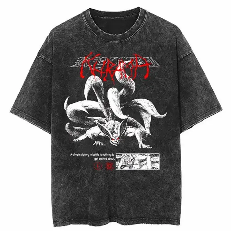 Naruto Anime Minimalist Legacy Mineral Wash T-Shirt